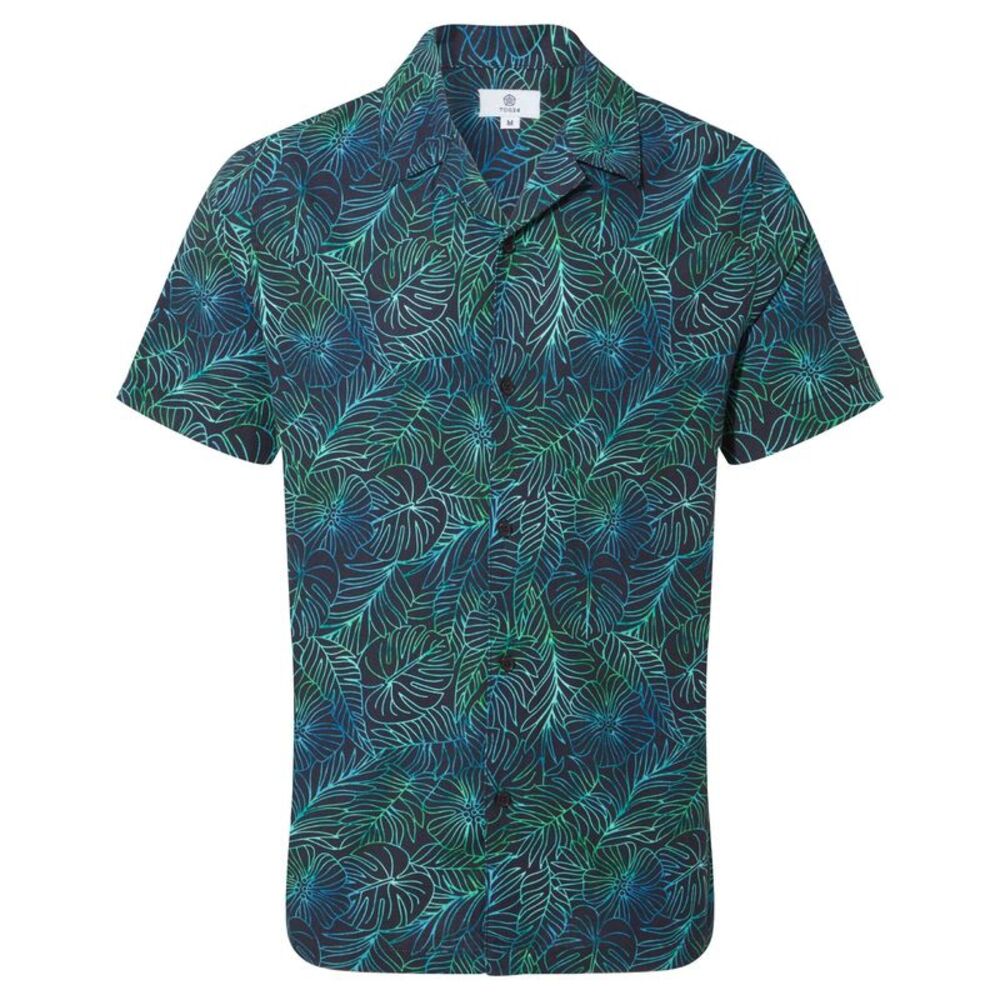 TOG24 Mens Otto Tropical Shirt / Dark Indigo